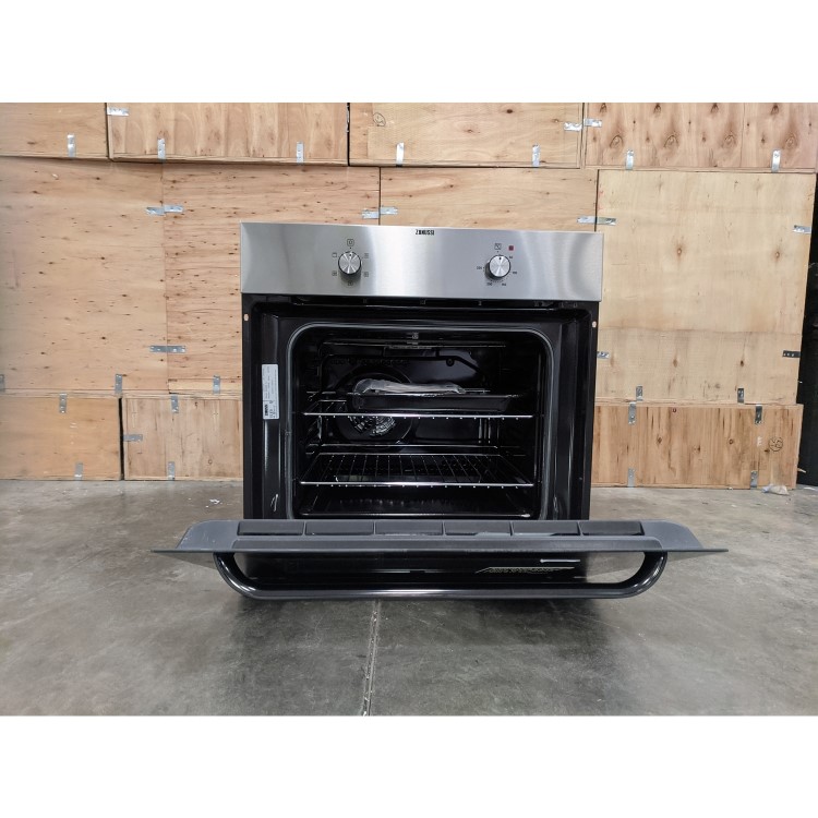 Refurbished Zanussi ZZB30401XK 60cm Single Built In Electric Oven Stainless Steel
