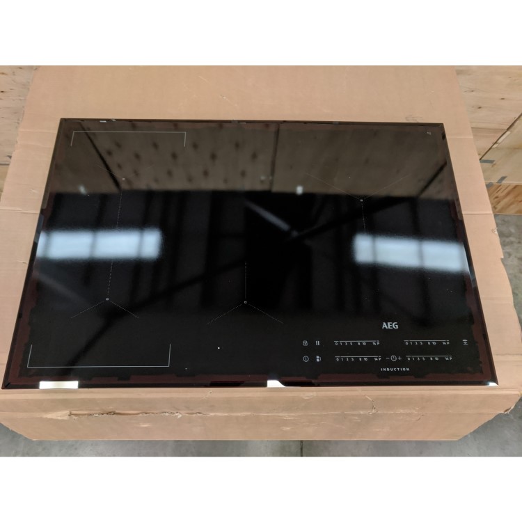 Refurbished AEG IKE84441FB 78cm 4 Zone Induction Hob With Bridging Function