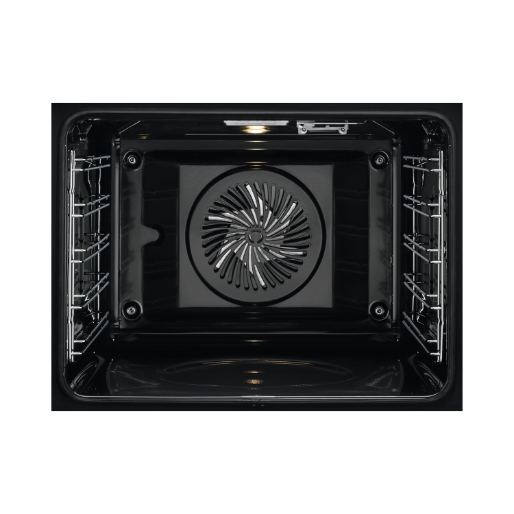 Refurbished AEG SteamBake BPE556220B 60cm Single Built In Electric Pyrolytic Oven Black