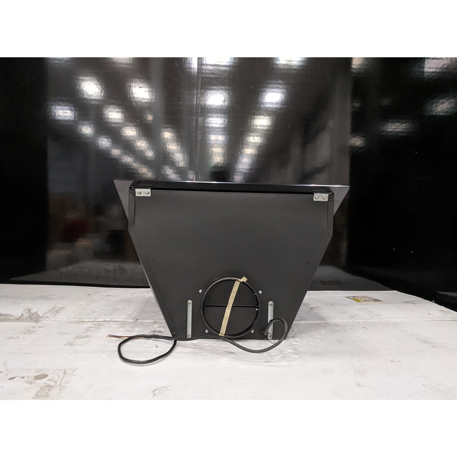 Refurbished Hoover HDG6DCK3B 60cm Angled Cooker Hood Black Glass