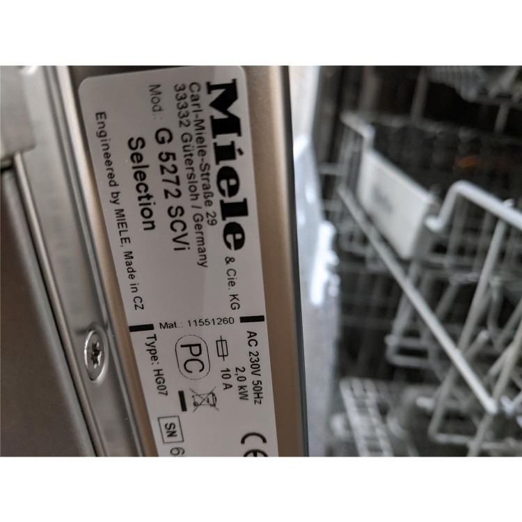 Refurbished Miele G5272SCVI 14 Place Fully Integrated Dishwasher