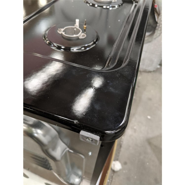 Refurbished electriQ EQRANGE100BLACK 100cm Dual Fuel Range Cooker