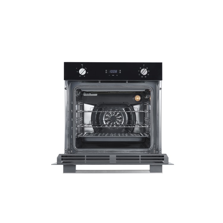Refurbished Hoover H-OVEN 300 HOC3UB3158BI 60cm Single Built In Electric Oven with Hydrolytic Cleaning Black