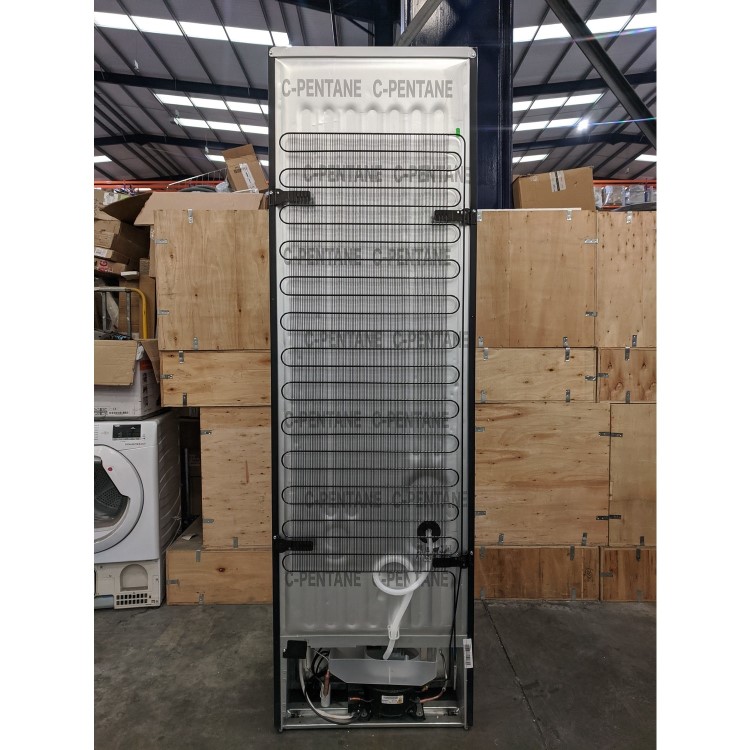 Refurbished Hotpoint H7T911TKSH1 Freestanding 368 Litre 60/40 Fridge Freezer Black Steel 
