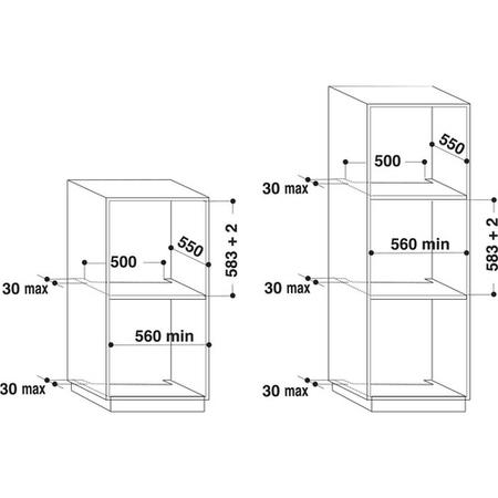 Refurbished Hotpoint SI4854HIX 60cm Single Built In Electric Oven Stainless Steel