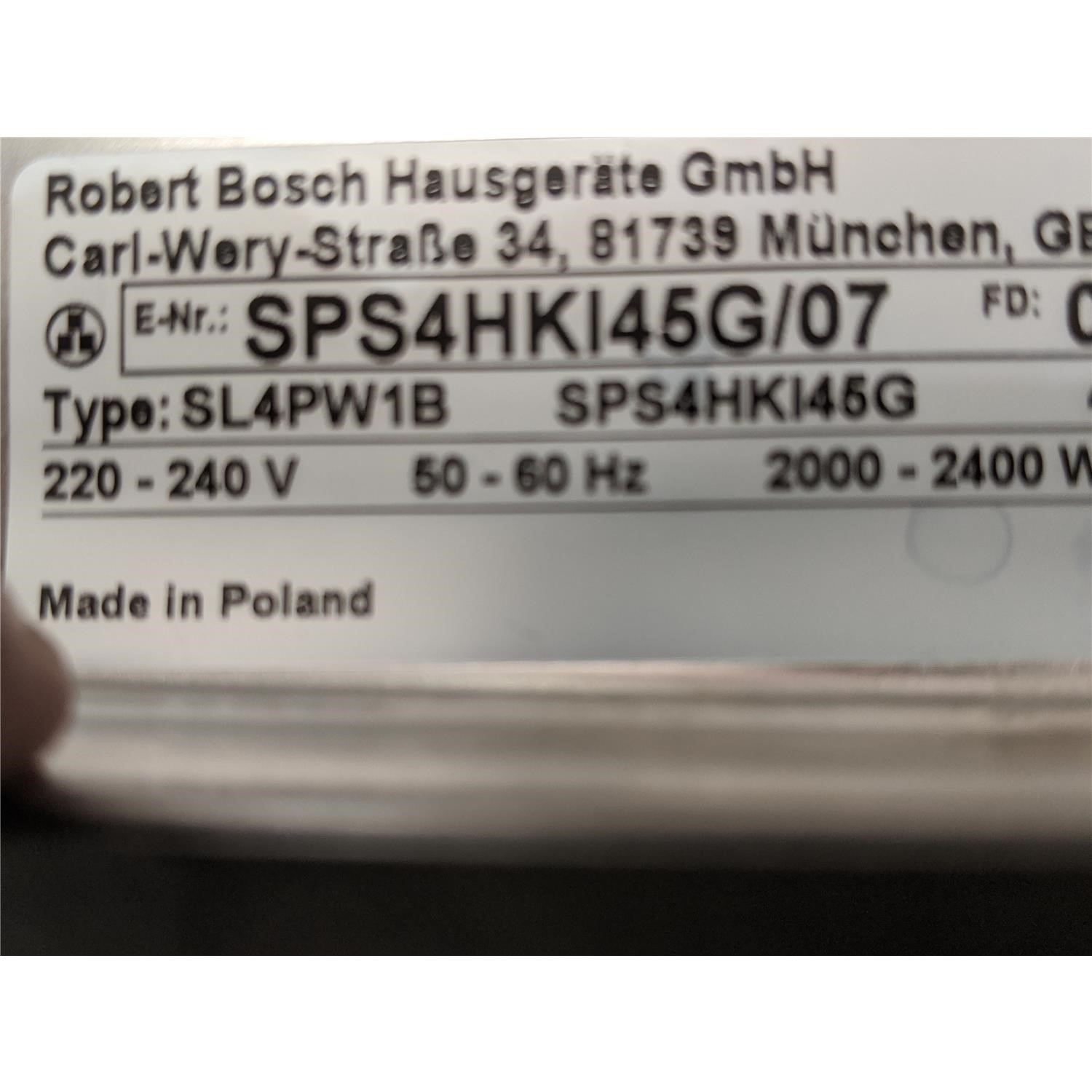 Refurbished Bosch SPS4HKI45G Slimline 10 Place Freestanding Dishwasher