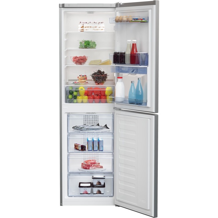 Beko 268 Litre 50/50 Freestanding Fridge Freezer- Silver