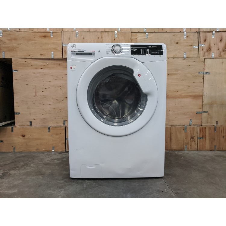 Refurbished Hoover H-Wash 300 H3D 496TE Smart Freestanding 9/6KG 1400 Spin Washer Dryer White