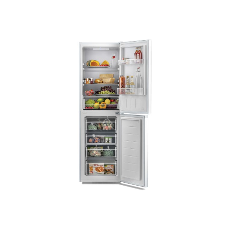 Refurbished Candy CMCL5172WKN Freestanding 253 Litre 50/50 Low Frost Fridge Freezer White