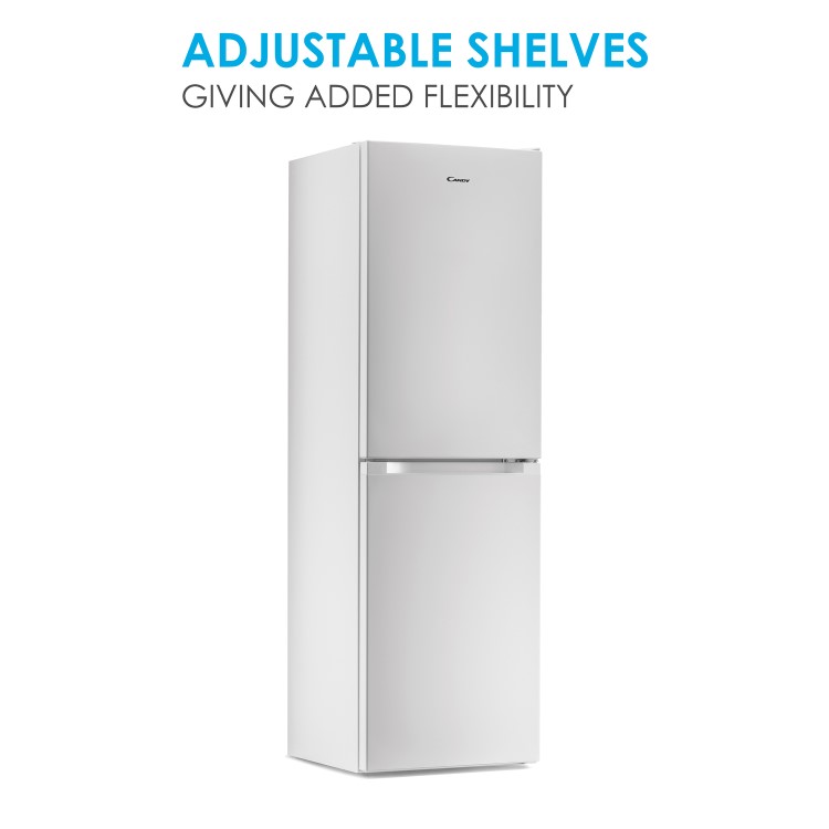 Refurbished Candy CMCL5172WKN Freestanding 253 Litre 50/50 Low Frost Fridge Freezer White