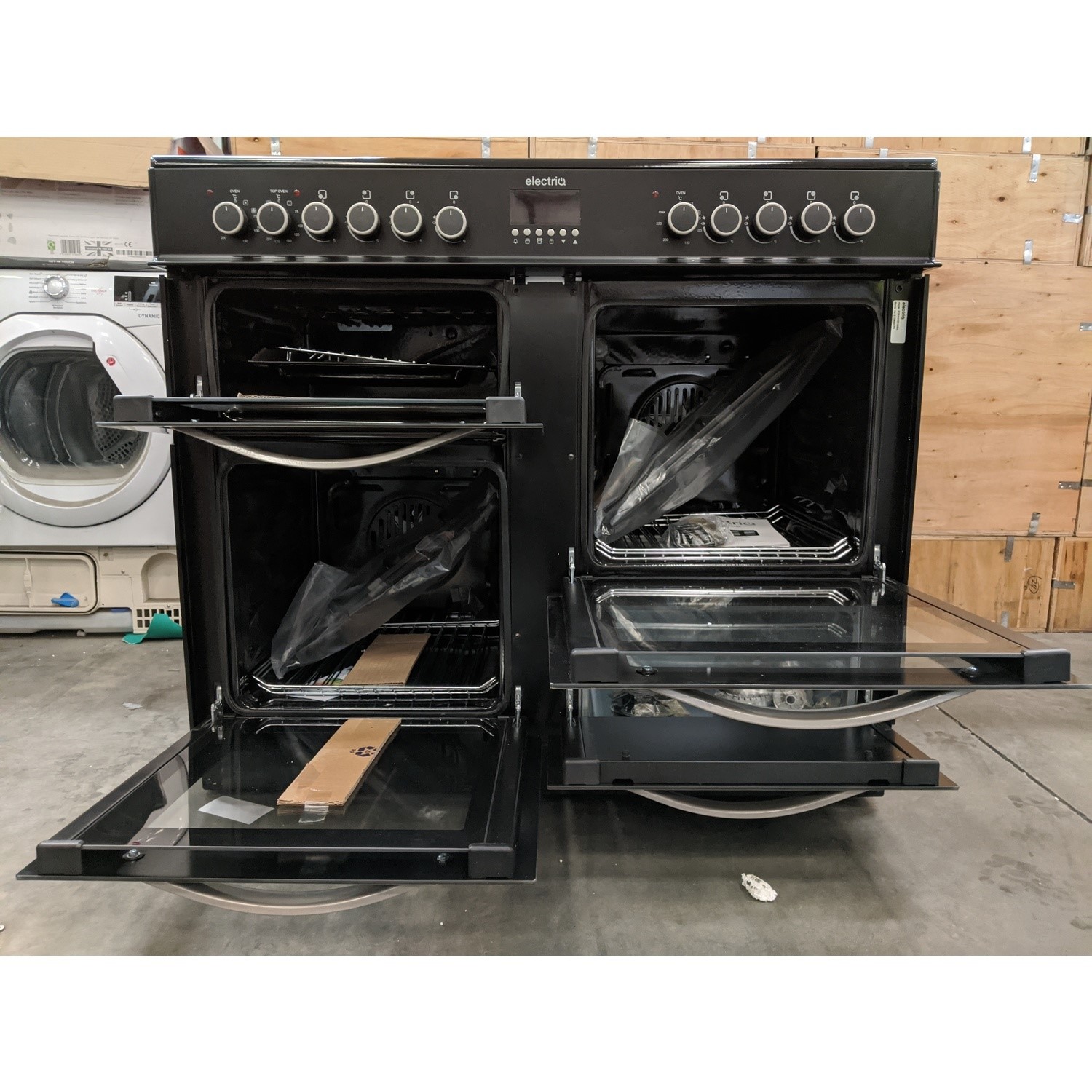 Refurbished electriQ EQRANGE100SS 100cm Dual Fuel Range Cooker