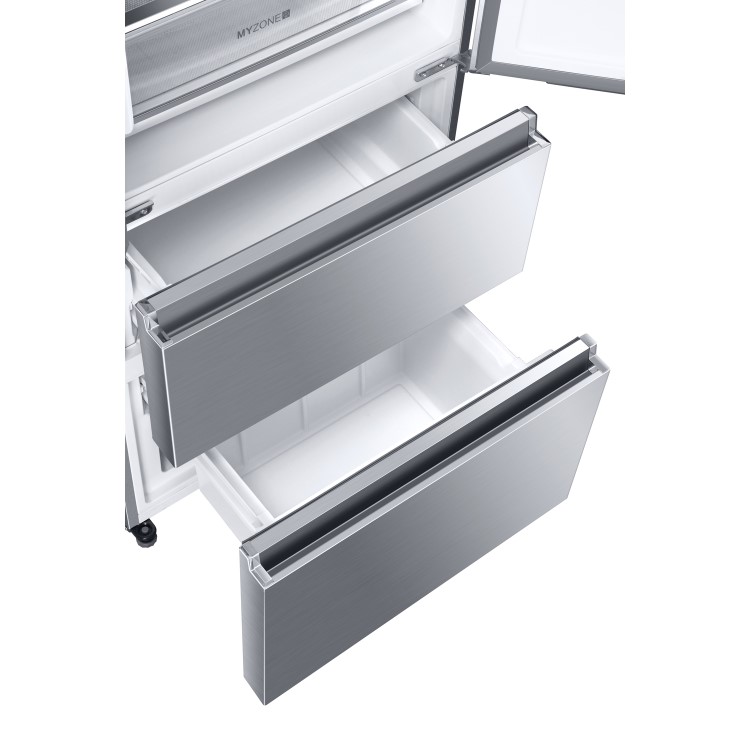 Refurbished Haier HB16WMAA Multidoor American Fridge Freezer With Water Dispenser - Inox Look -href-