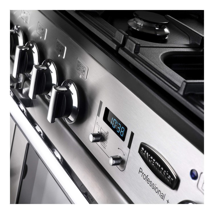 Rangemaster Professional Plus 110cm Gas Range Cooker - Stainless Steel