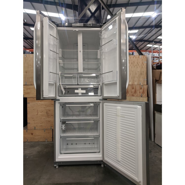 Refurbished Hotpoint FFU3DX1 446 Litre American Fridge Freezer Stainless Steel Look