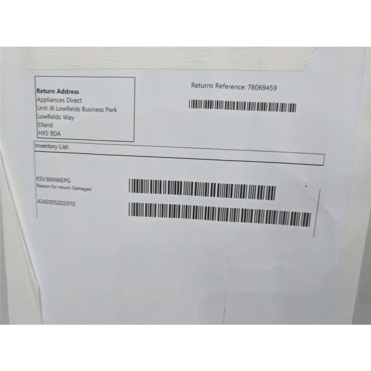 Refurbished Bosch Serie 2 KSV36NWEPG Freestanding Upright 346 Litre Fridge