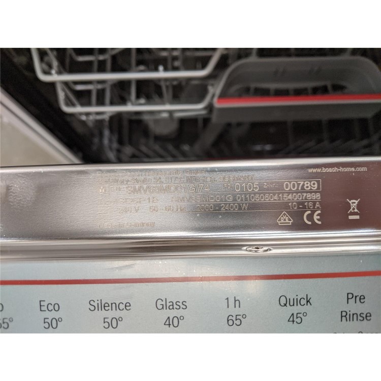 Refurbished Bosch SMV68MD01G 14 Place Fully Integrated Dishwasher