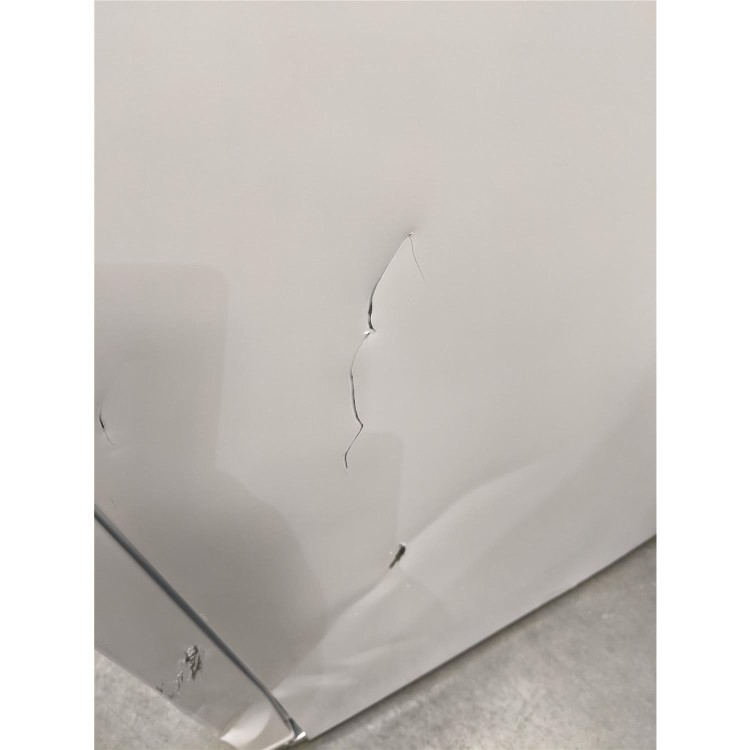 Refurbished electriQ 204 Litre Freestanding Larder Fridge 123cm Tall Antibacterial Lining 54cm Wide - White