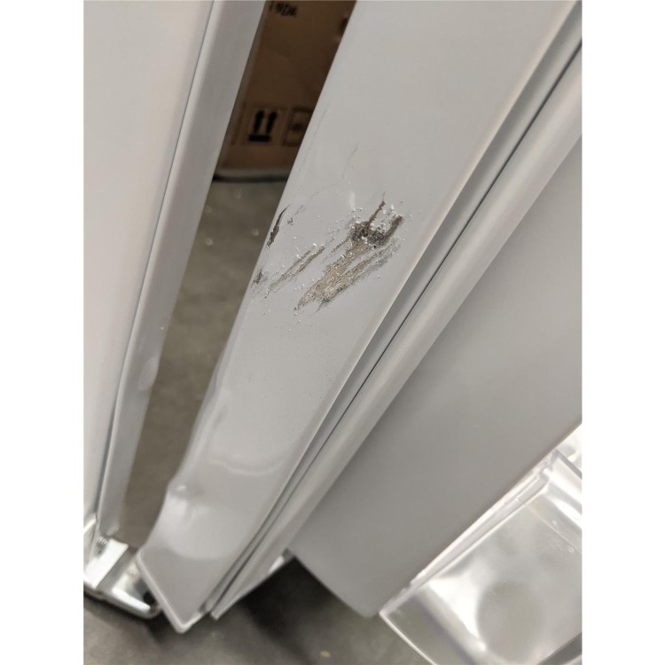 Refurbished electriQ 204 Litre Freestanding Larder Fridge 123cm Tall Antibacterial Lining 54cm Wide - White