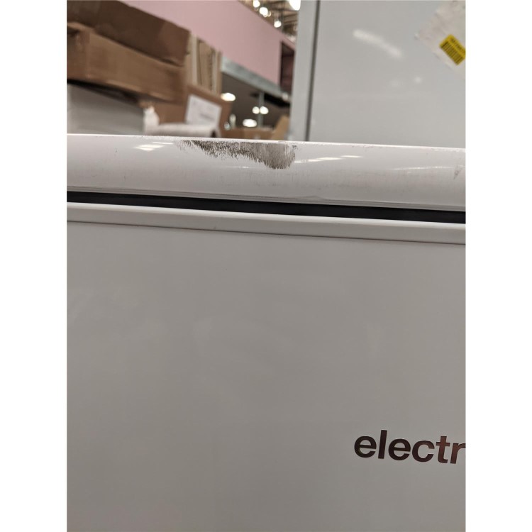 Refurbished electriQ 204 Litre Freestanding Larder Fridge 123cm Tall Antibacterial Lining 54cm Wide - White