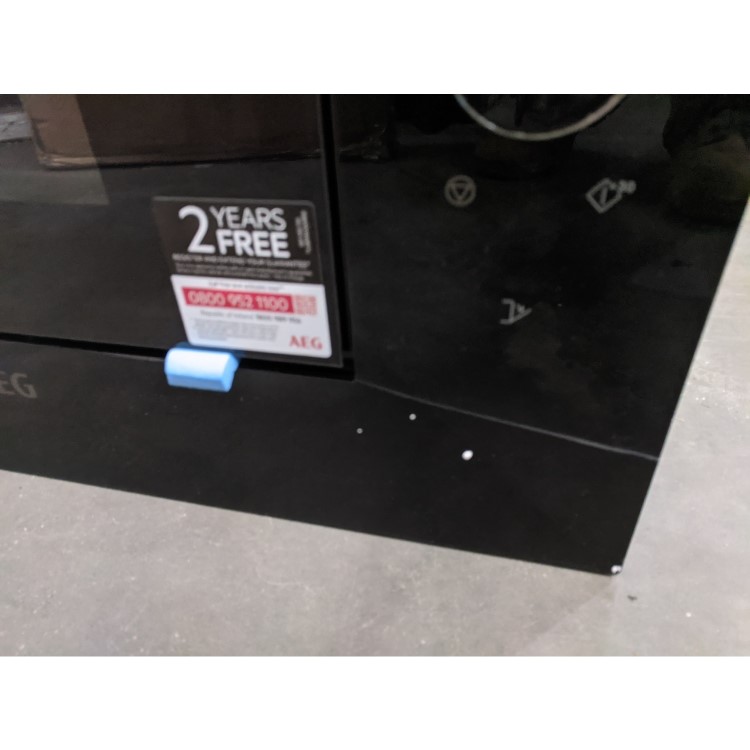 Refurbished AEG MBE2658SEM Built In 26L 900W Microwave Oven Black & Anti-Fingerprint Stainless Steel