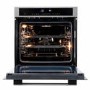 Refurbished electriQ EQOVENM4STEEL 60cm Single Built In Electric Touch Screen Oven Stainless Steel