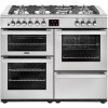 Belling 444444093 Cookcentre 110DF Professional 110cm Dual Fuel Range Cooker - Stainless Steel