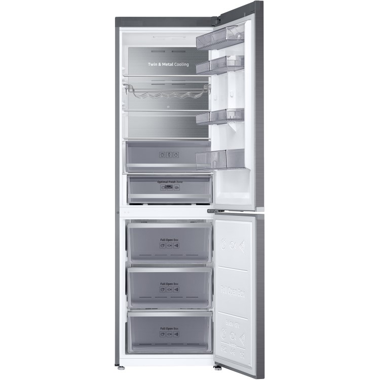 Refurbished Samsung RB38R7837S9 Freestanding 382 Litre 60/40 Frost Free Fridge Freezer Silver