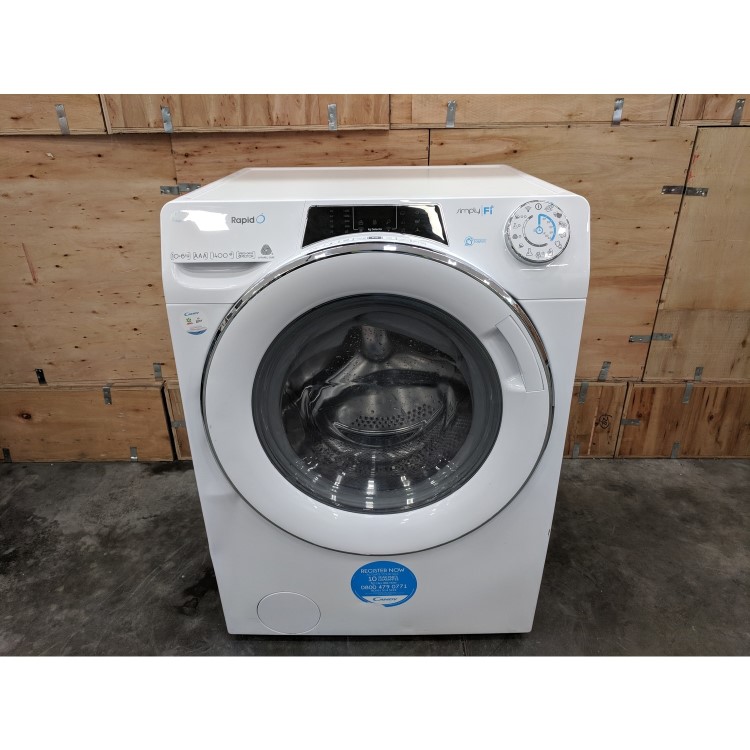 Refurbished Candy Rapido ROW141066DWHC Freestanding 10/6KG 1400 Spin Washer Dryer