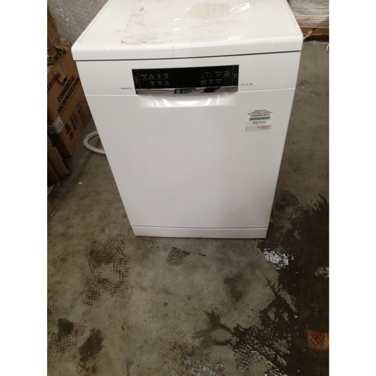 Refurbished Bosch Serie 6 SMS67MW00G 14 Place Freestanding Dishwasher White