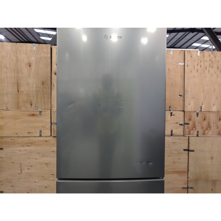 Refurbished Bosch Serie 4 KGV33VLEAG Freestanding 287 Litre 60/40 Fridge Freezer Stainless Steel