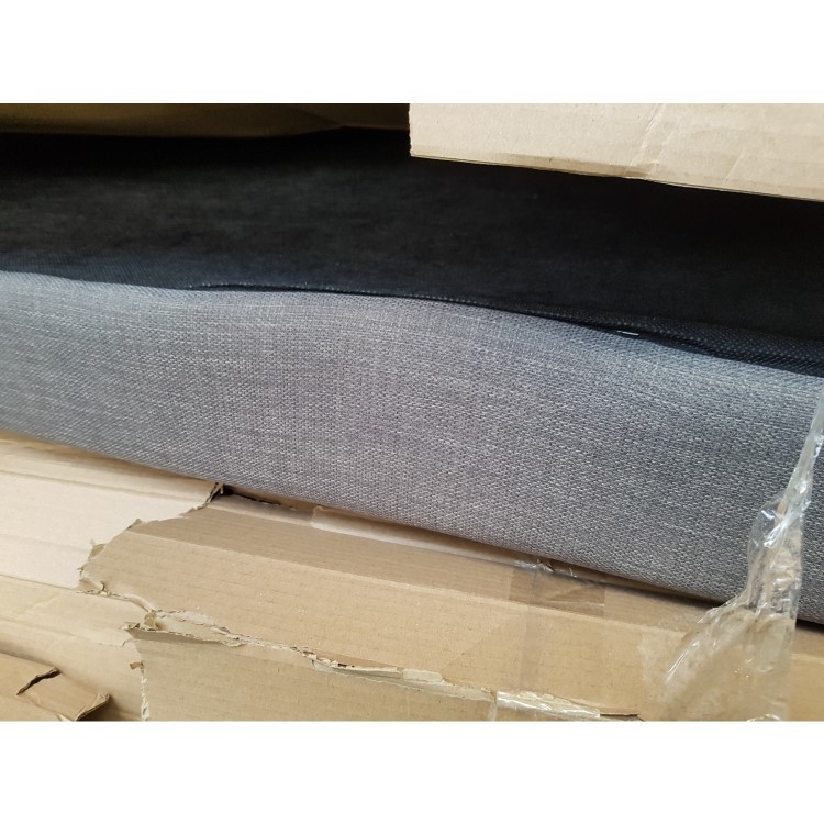 GRADE A2 - Single Bowl Undermount Black Granite Composite Kitchen Sink - Enza Madison