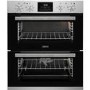 Refurbished Zanussi ZOF35601XK 60cm Double Built Under Electric Oven with Catalytic Liners Stainless Steel