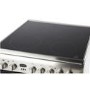 Indesit 60cm Double Oven Electric Cooker with Ceramic Hob - Stainless Steel