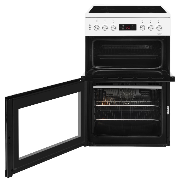Refurbished Beko KDC653W 60cm Double Oven Electric Cooker White