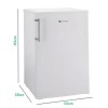 Hoover 91 Litre Freestanding Undercounter Freezer - White