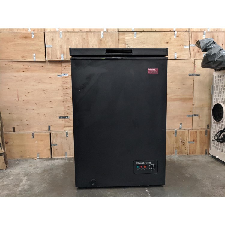 Refurbished Russell Hobbs RHCF99B 99 Litre Chest Freezer 53cm Deep  57cm Wide - Black