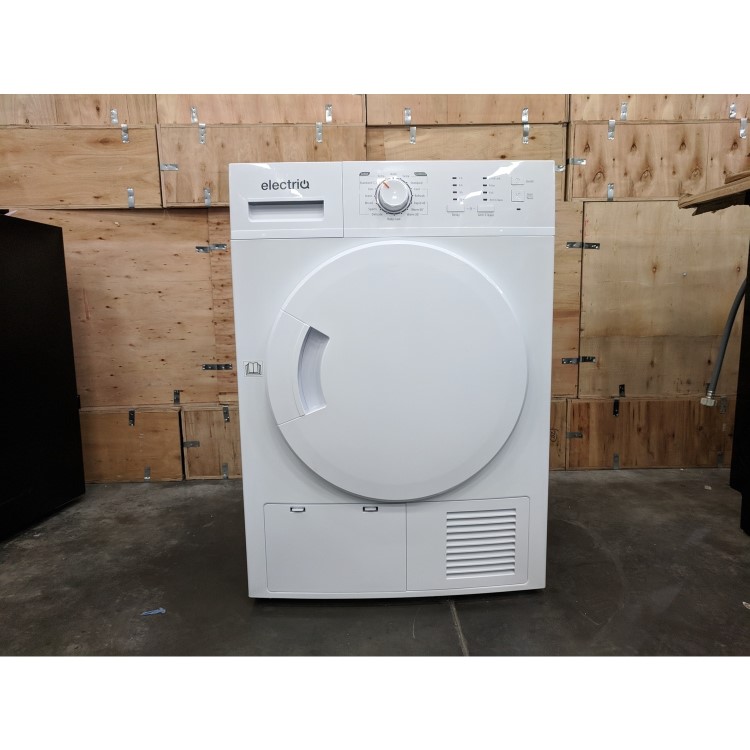 Refurbished electriQ 8kg Freestanding Condenser Tumble Dryer - White