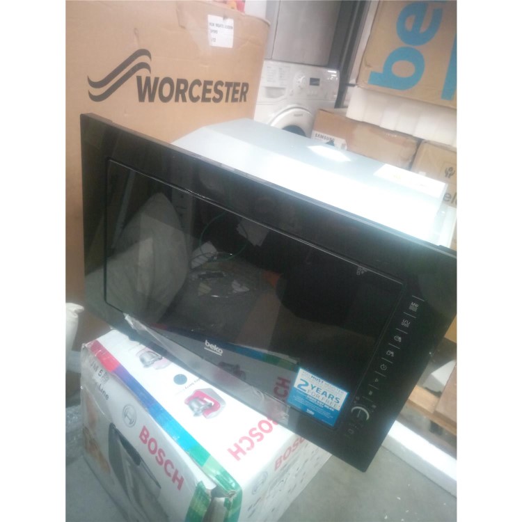 Refurbished Beko MGB25333BG Built In 25L 900W Microwave with Grill Black