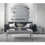 Grey Velvet 3 Seater Mid Century Quilted Sofa - Elba