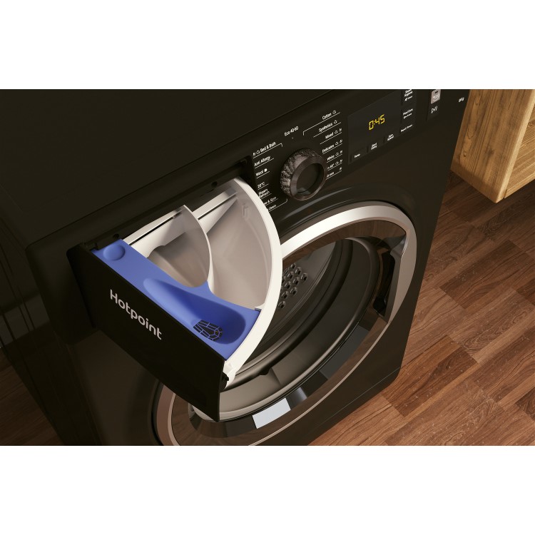 Hotpoint 9kg 1400rpm Freestanding Washing Machine - Black