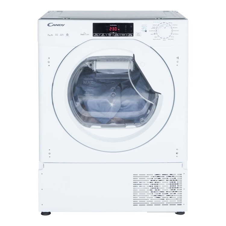 Refurbished Candy CBTDH7A1TE Integrated Heat Pump 7KG Tumble Dryer White