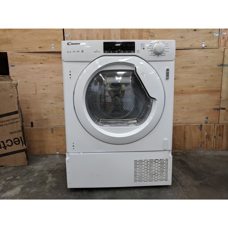 Refurbished Candy CBTDH7A1TE Integrated Heat Pump 7KG Tumble Dryer White