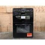 Refurbished Hotpoint HAE60KS 60cm Double Oven Electric Cooker Black