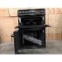 Refurbished Hotpoint HAE60KS 60cm Double Oven Electric Cooker Black