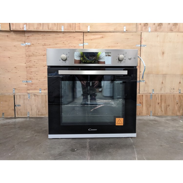 Refurbished Candy FCPKS816X 60cm Single Built In Electric Oven Stainless Steel