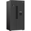 Beko 576 Litre Side By Side American Style Fridge Freezer  - Black
