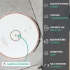 Refurbished Viomi S9 Pet Robot Vacuum Cleaner 2700Pa with Dust Collector - Laser Navigation Great for Hair Carpets Hard Floor and Mopping