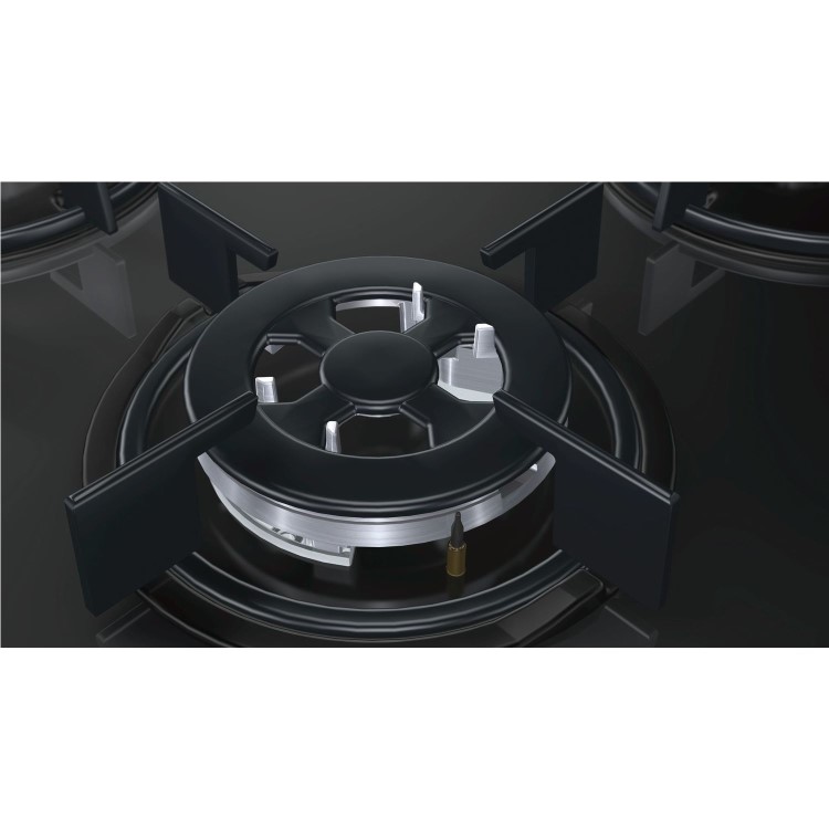 Neff N30 59cm Gas on Glass 4 Burner Gas Hob - Black
