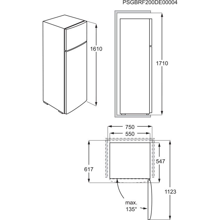 Refurbished Zanussi ZTAN28FW0 Freestanding 242 Litre 80/20 Fridge Freezer With OptiSpace White