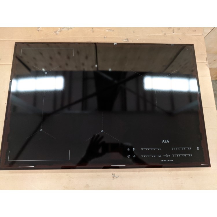 Refurbished AEG IAE84421FB 78cm 4 Zone Induction Hob with Bridge Zone and SenseBoil